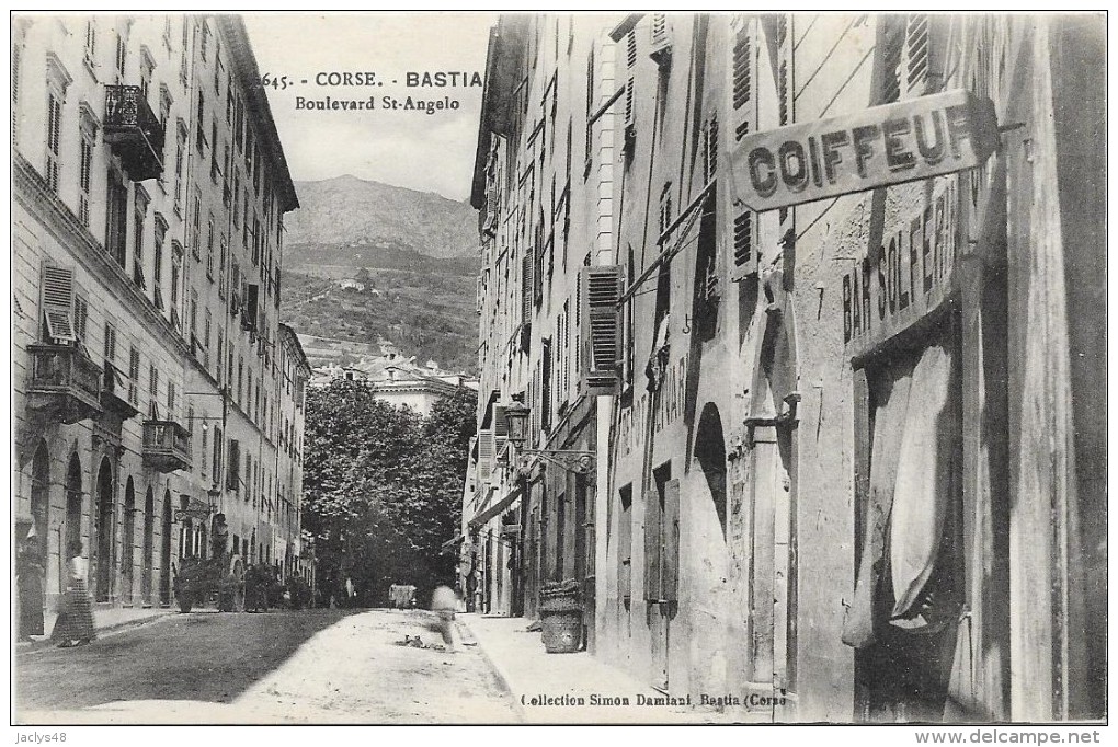 BASTIA  Cpa(2B)   Boulevard Saint Angélo    @@ Très Rare  @@ - Autres & Non Classés