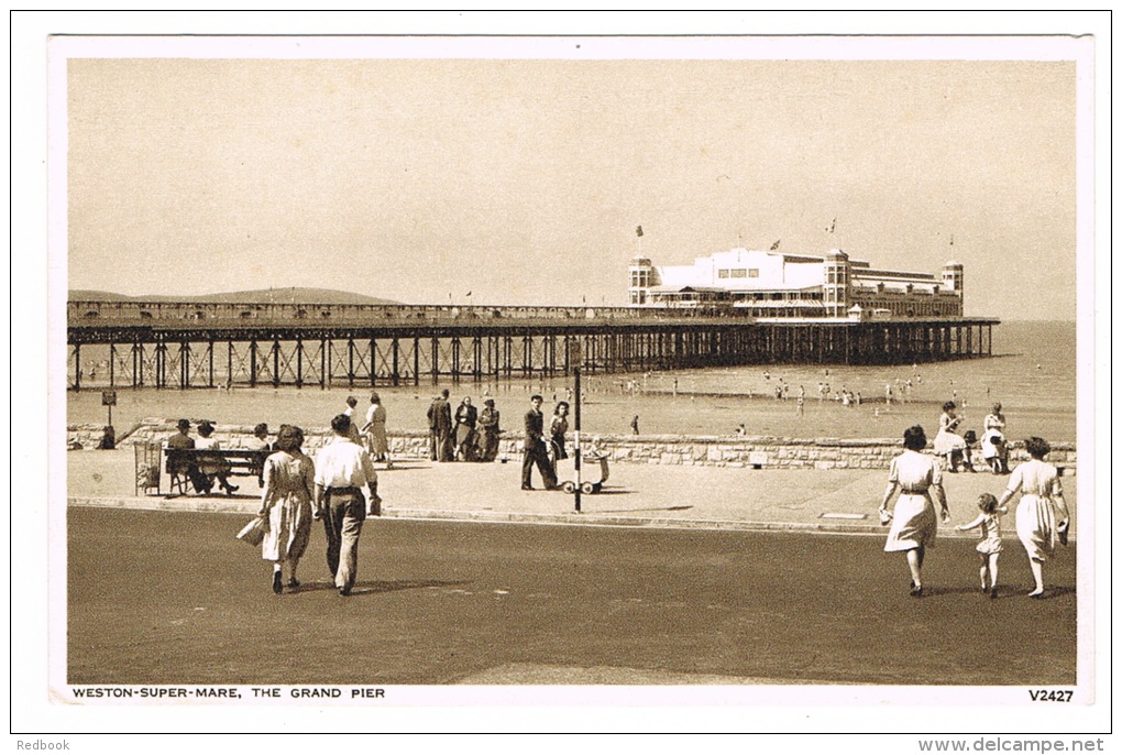RB 1037 -  Postcard - The Grand Pier - Weston-Super-Mare Somerset - Weston-Super-Mare