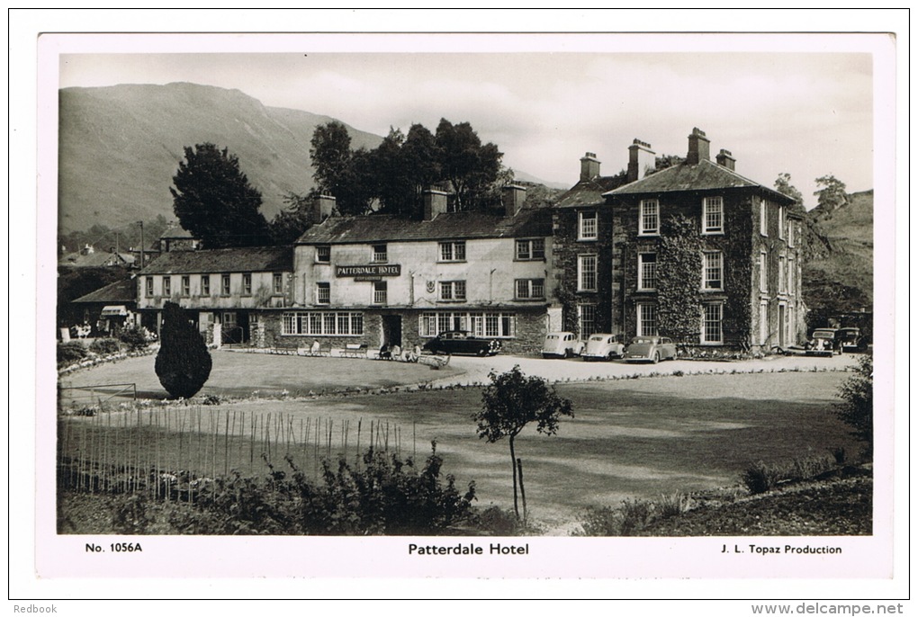 RB 1037 -  Real Photo Postcard - Patterdale Hotel - Ullswater Cumbria - Lake District - Patterdale