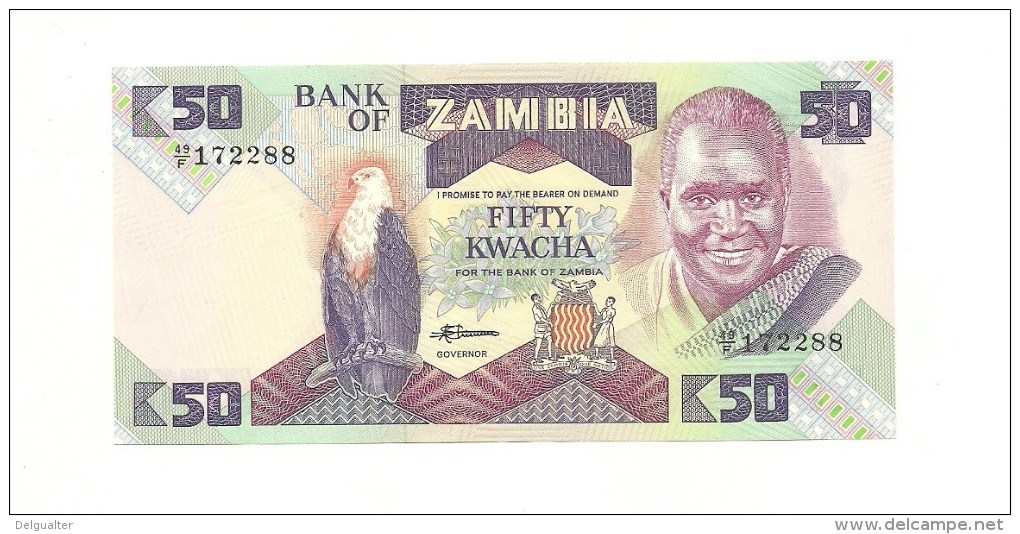 Zambia 50 Kwacha Almost UNC - Zambia