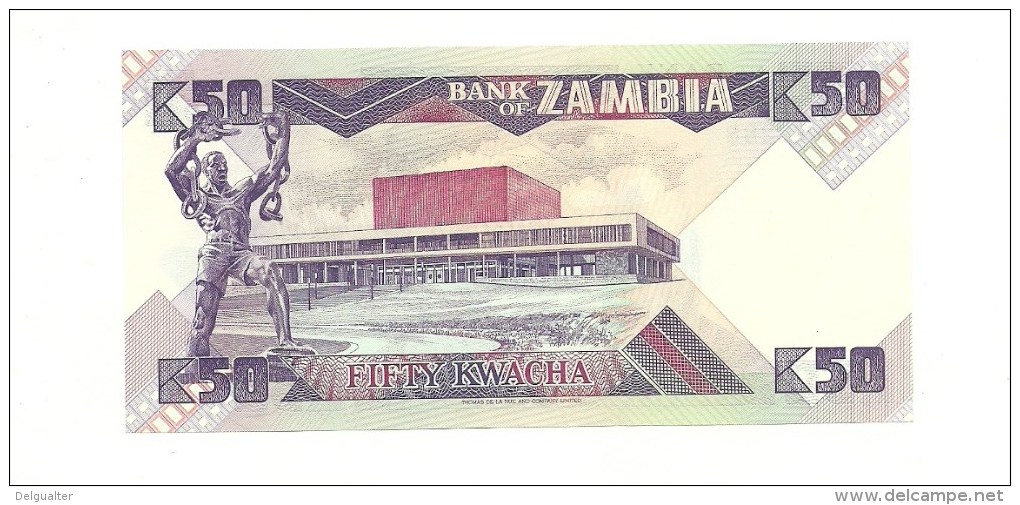 Zambia 50 Kwacha Almost UNC - Zambia