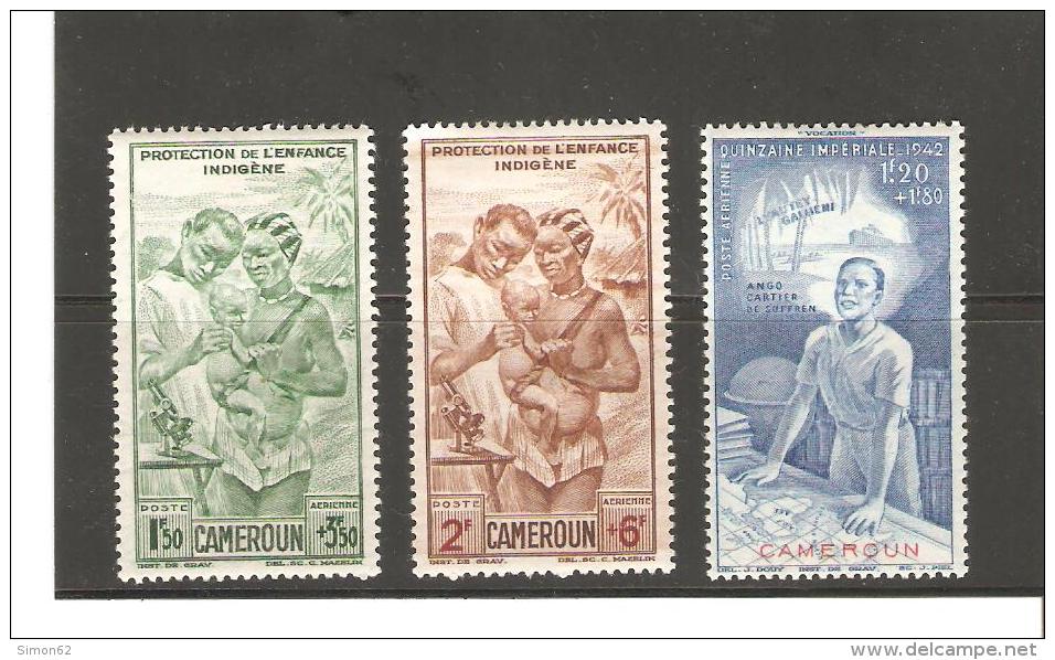 CAMEROUN  POSTE AERIENNE N° 19/21 NEUF* - Airmail