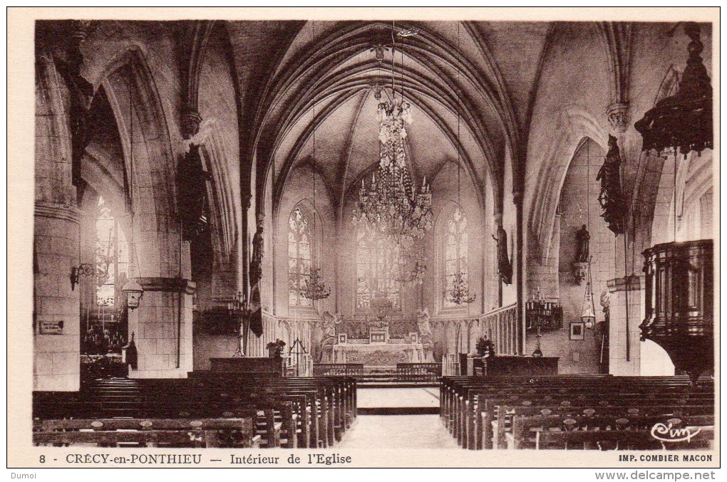 CRECY En PONTHIEU-  Intérieur De L´ Eglise - Crecy En Ponthieu