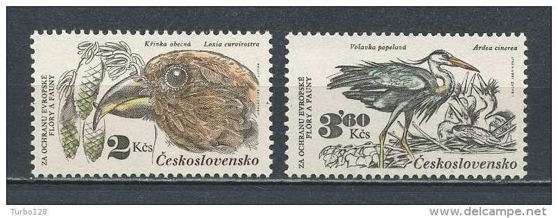 TCHECOSLOVAQUIE 1983 N° 2532/2533 ** Neufs  = MNH  Superbes Cote 3,20 &euro; Faune Oiseaux  Birds Animaux Fauna - Neufs