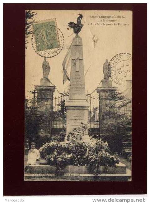 22 Saint Laurent Le Monument Aux Morts Pour La Patrie édit. Le Brizaut - Plérin / Saint-Laurent-de-la-Mer