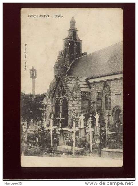 22 Saint Laurent L'église édit. Hamon , Cimetière - Plérin / Saint-Laurent-de-la-Mer