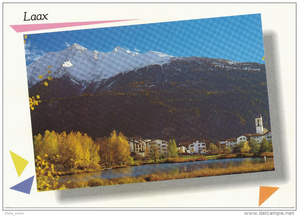 Alte AK Laax Graubünden, Gegen Die Signina - Laax