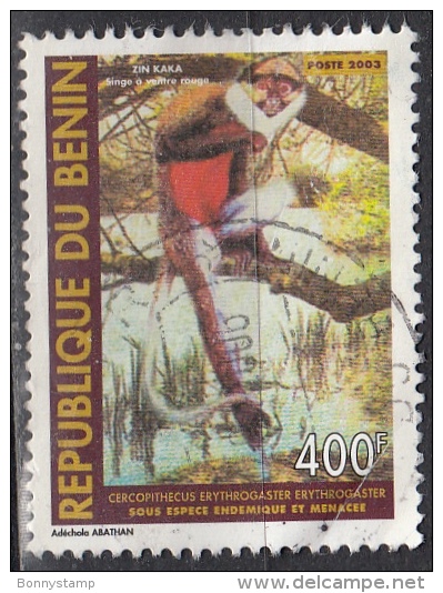 Benin, 2003 - 400fr Cercopithecus - Nr.1312 Usato° - Scimmie