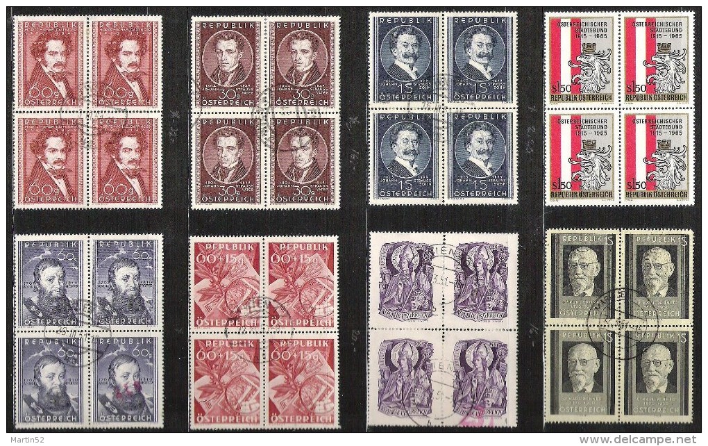 ALTE 4er-Blocks 1899-1954, Meistens O, Zum Einzelpreis X 4 = Michel 2006 € 512.00 - Collections