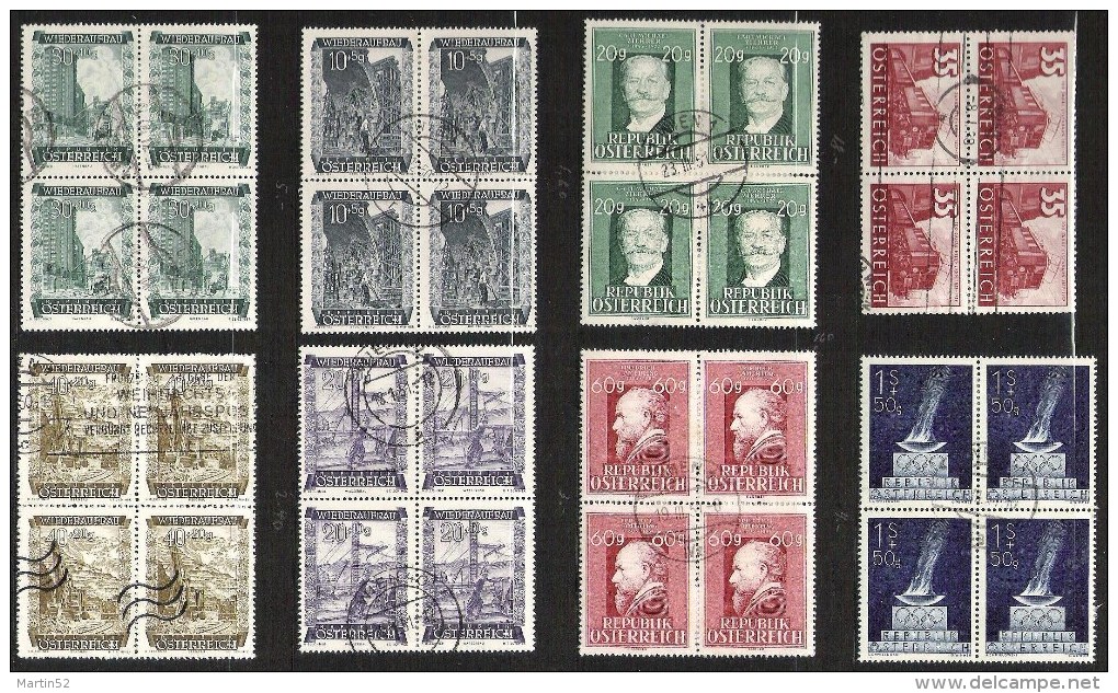 ALTE 4er-Blocks 1899-1954, Meistens O, Zum Einzelpreis X 4 = Michel 2006 € 512.00 - Collections