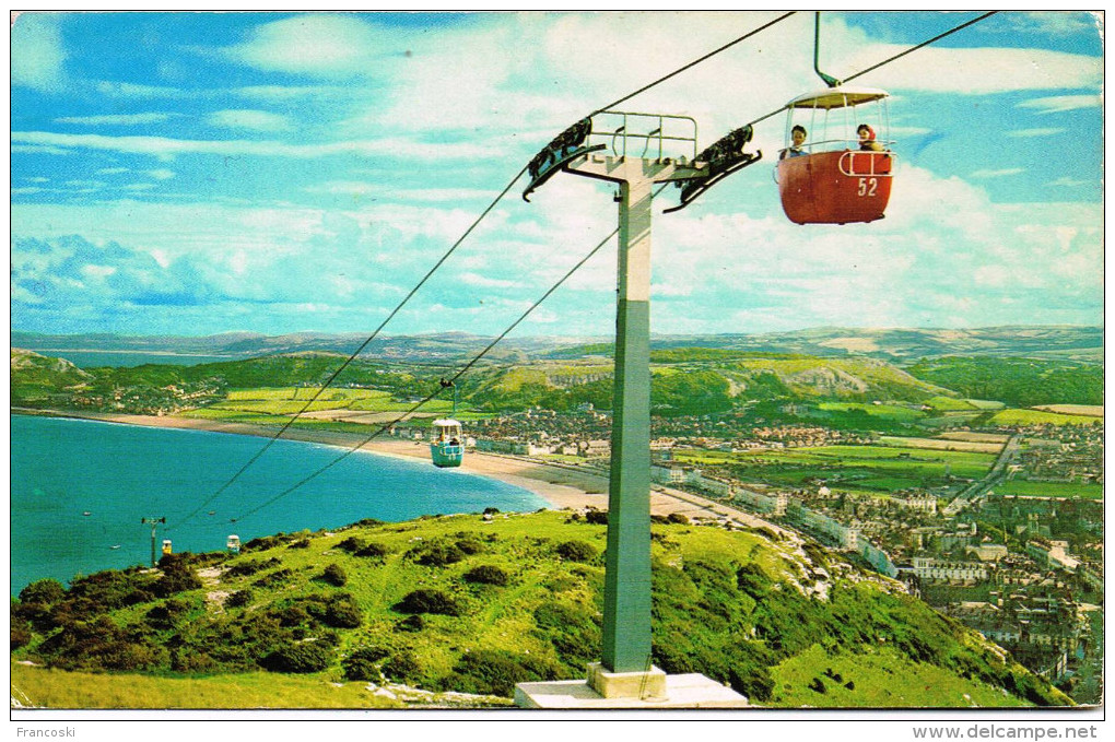 LLANDUDNO Conwy County Borough-GALLES-Seggiovia-Chair Lift-Telesiege-Firstbahn-gONDOLA- - Contea Sconosciuta