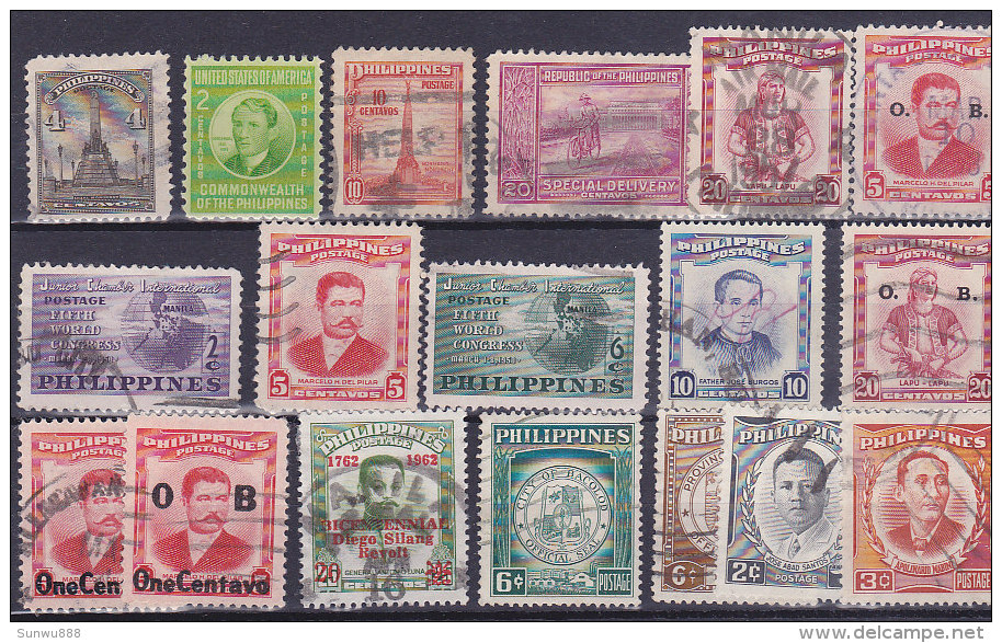 Philippines - Nice little lot of 100 stamps. Good value, small starting price. See all scans. (Lot 2)