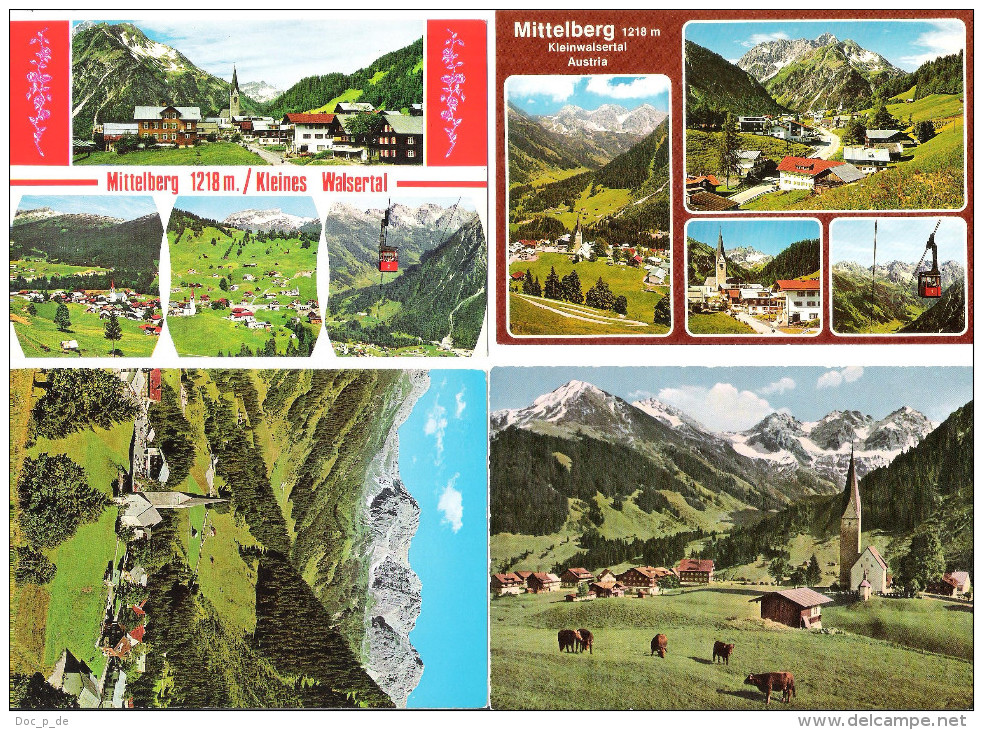 Österreich - 4 AK - Mittelberg - Kleines Walsertal - Kleinwalsertal - Vorarlberg - Kleinwalsertal