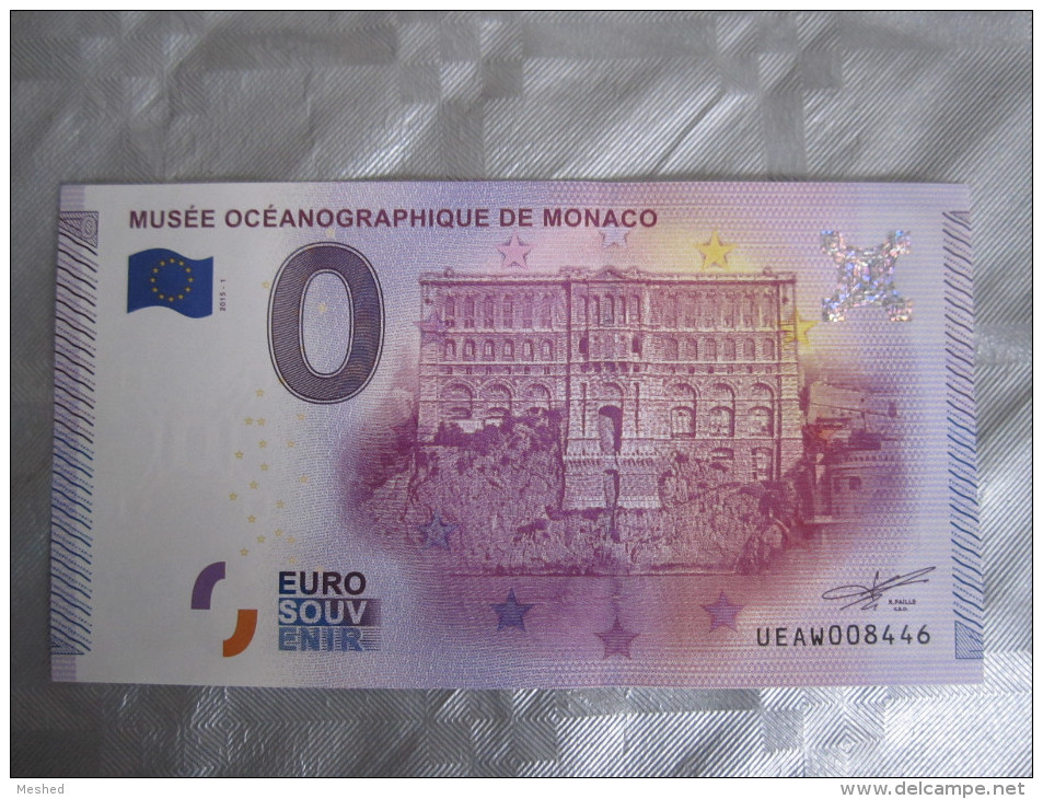 Billet Souvenir - Musée Océanographique De MONACO- 2015 Prix 4 € - Autres & Non Classés