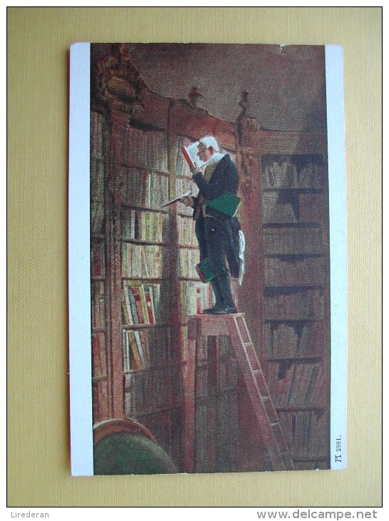 Le Rat De Bibliothèque Par C. Spitzweg. - Peintures & Tableaux