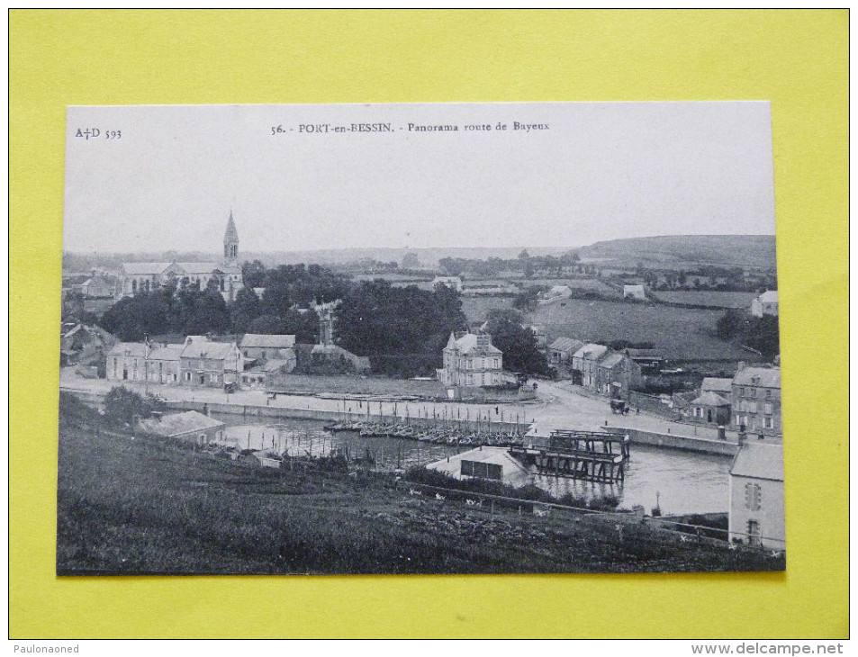 PORT EN BESSIN     PANORAMA ROUTE DE BAYEUX - Port-en-Bessin-Huppain