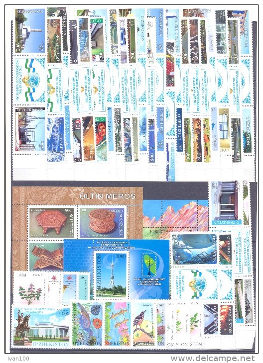 2011. Uzbekistan, Complete Year Set 2011, 64stamps + 3 S/s, Mint/** - Ouzbékistan