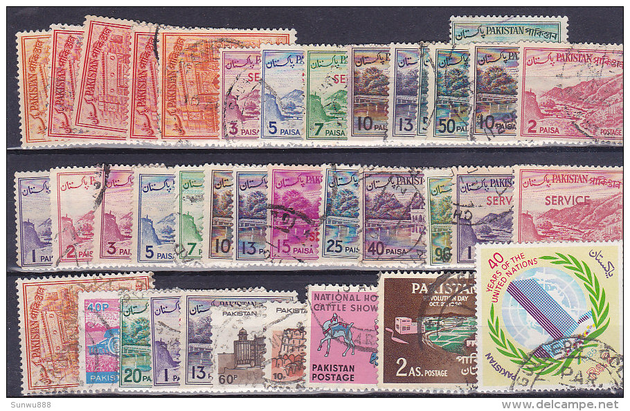 Pakistan - Nice little lot of +100 stamps. Good value, small starting price. See all scans. (Lot 3)