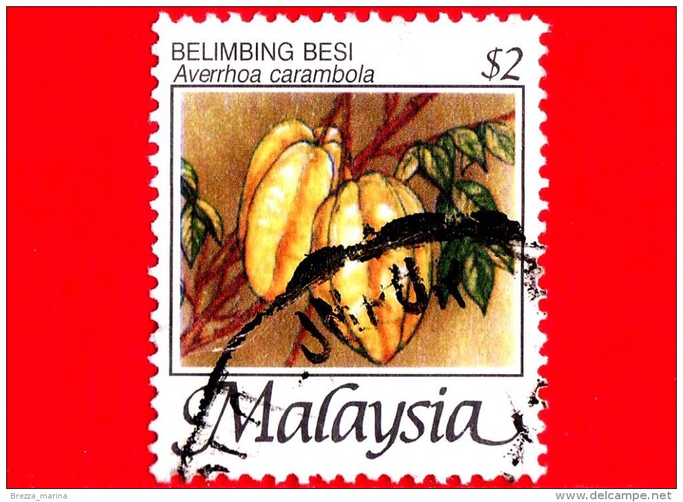 MALESIA - MALAYSIA - Usato - 2005 - Frutti Tropicali - Averrhoa Carambola - 2 - Malesia (1964-...)