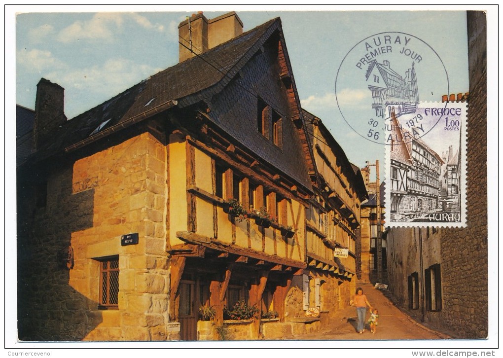 FRANCE => Carte Maximum => 1,00 AURAY - 30 Juin 1979 - 1970-1979