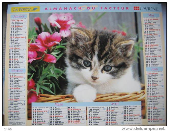 Almanach Du Facteur 1997 Département 68 En Très Bon état. Document PTT. Editions Lavigne - Autres & Non Classés