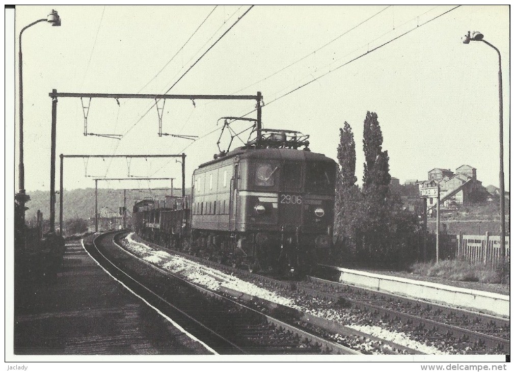 SNCB - Farciennes -- Ligne 130 - Locomotive électrique Type 29.   (2 Scans) - Farciennes