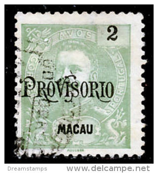 !										■■■■■ds■■ Macao 1902 AF#124ø Mouchon "Provisório" 2 Avos (x9714) - Used Stamps