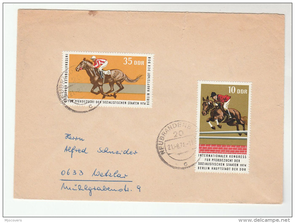 1974 EAST GERMANY  Multi Stamps HORSE RACING, SHOW JUMPING Sport Horses Ddr - Horses