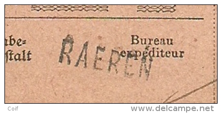 164 Op MANDAT De Poste Internat.,stempel RAEREN +stempel PAYE+"Belgische Postverwal. Eupen-Malmedy"(Rare)!verso EYNATTEN - OC55/105 Eupen & Malmédy