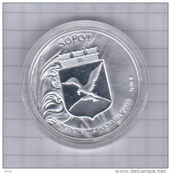 Poland 2009 Sopot, Music Musique, Medal Medaille, 100 Years Of Forestry Opera, Silver 100 Guldenow Sopotskich - Non Classificati