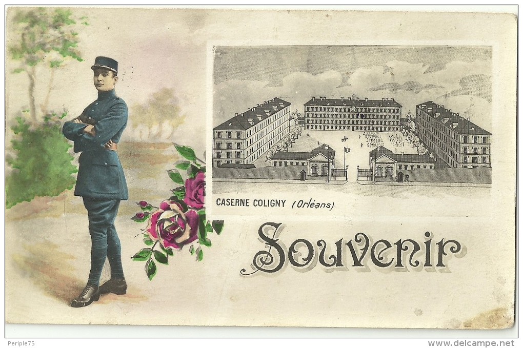 ORLEANS.  Caserne Coligny.  Souvenir. - Orleans