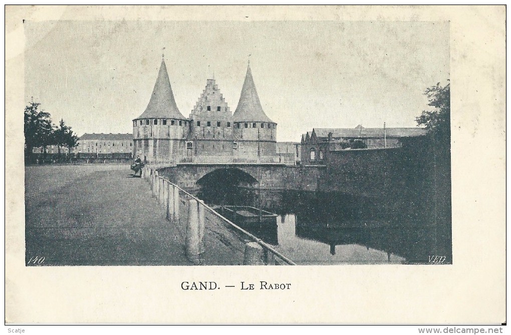 Gand.  -   Le Rabot;  1900  -  Prachtige Kaart - Gent