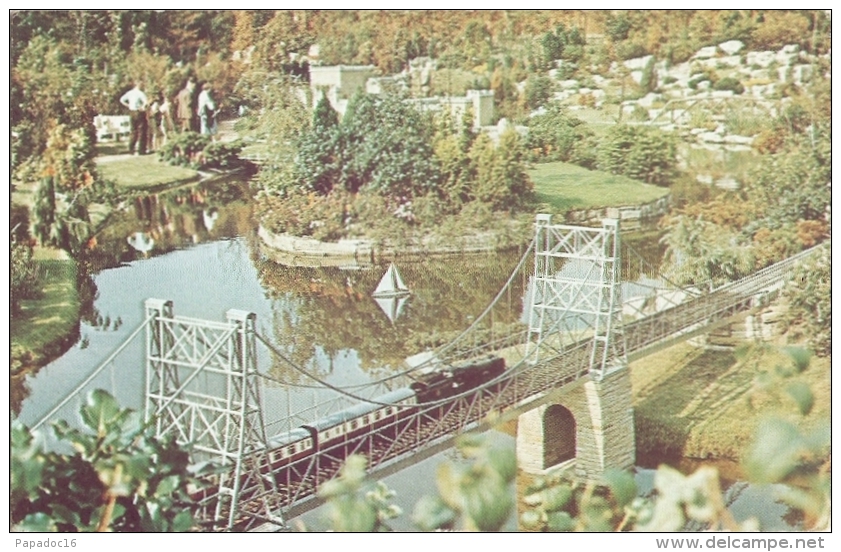 GB - La - Suspension Bridge And Lake - Land Of The Little People, Southport - Valentine's N° T. 85 [model - Maquette] - Southport