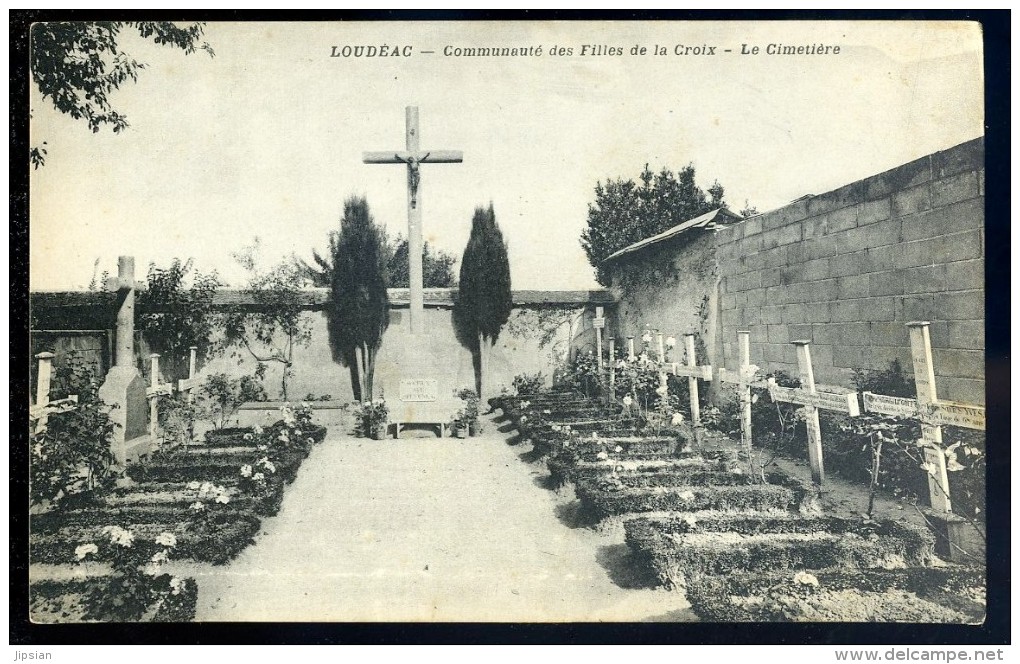 Cpa Du 22  Loudéac Communauté Des Filles De La Croix -- Le Cimetière   AG15 25 - Loudéac