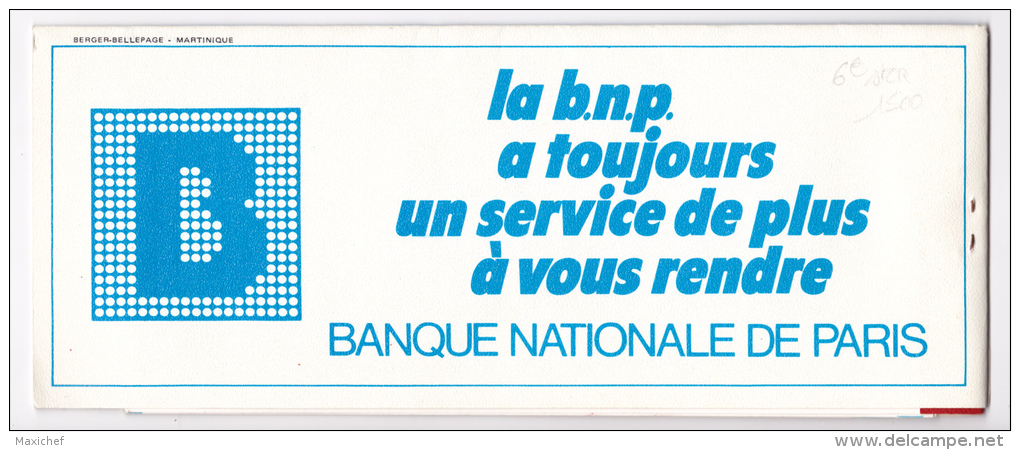 Billet De Passage "Cie Gle Transatlantique, French Line" De Fort De France à 1 Port Européen Le 6.8.74, Publicité "BNP" - World