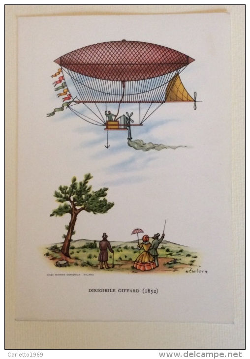 Areostati Casa Mamma Domenica Serie Di 6 Cartoline Non Viaggiate In Ottime Condizioni - Fesselballons