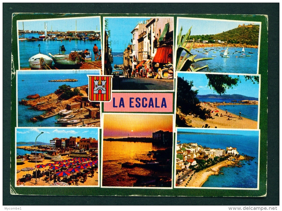 SPAIN  -  La Escala  Multi View  Used Postcard As Scans - Other & Unclassified