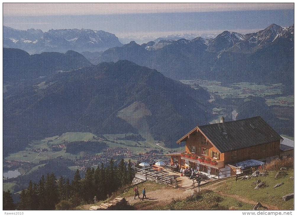 AK Markquartstein / Unterwössen Hochgernhaus Hochgerngipfel Alpen Hüttenstempel Edelweiss - Chiemgauer Alpen