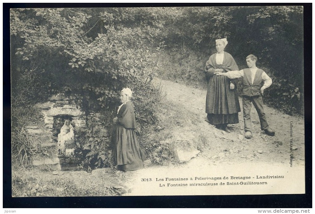 Cpa  Du 29 Landivisiau Les Fontaines à Pélerinages De Bretagne La Fontaine Miraculeuse De Saint Guilitouarn    AG15 23 - Landivisiau