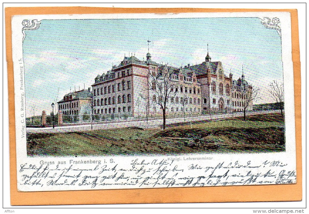 Gruss Aus Frankenberg I S Konigl Lehrerseminar 1908 Postcard - Frankenberg