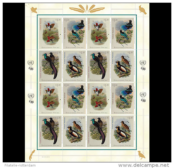 Verenigde Naties / United Nations - MNH / Postfris - Sheet Endagered Species 2015 NEW!! - Neufs