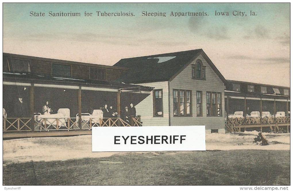 U.S.A. Iowa City: Oakland Sanatorium For Tuberculosis - Sleeping Appartments C1910. - Iowa City