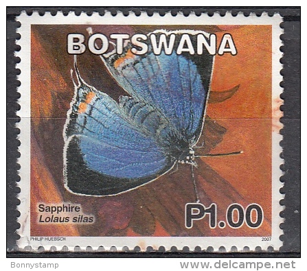 Botswana, 2007 - 1p Butterfly - Nr.848 Usato° - Botswana (1966-...)