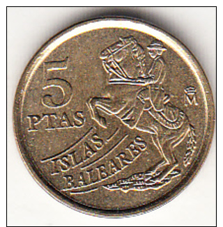 ESPAÑA 1997. 5 PESETAS.ISLAS BALEARES.MENORCA NUEVA SIN CIRCULAR.CN4332 - 5 Pesetas