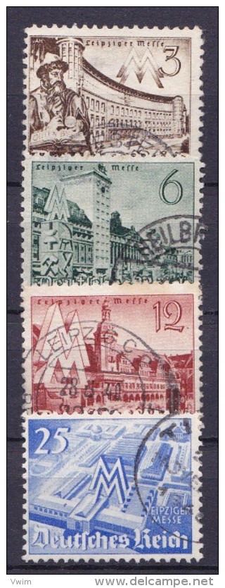 Duitsland - DEUTSCHES REICH - 1939 - Y&T Nr. 663......666 -gestempeld/oblt./gebraucht - ° - Gebraucht