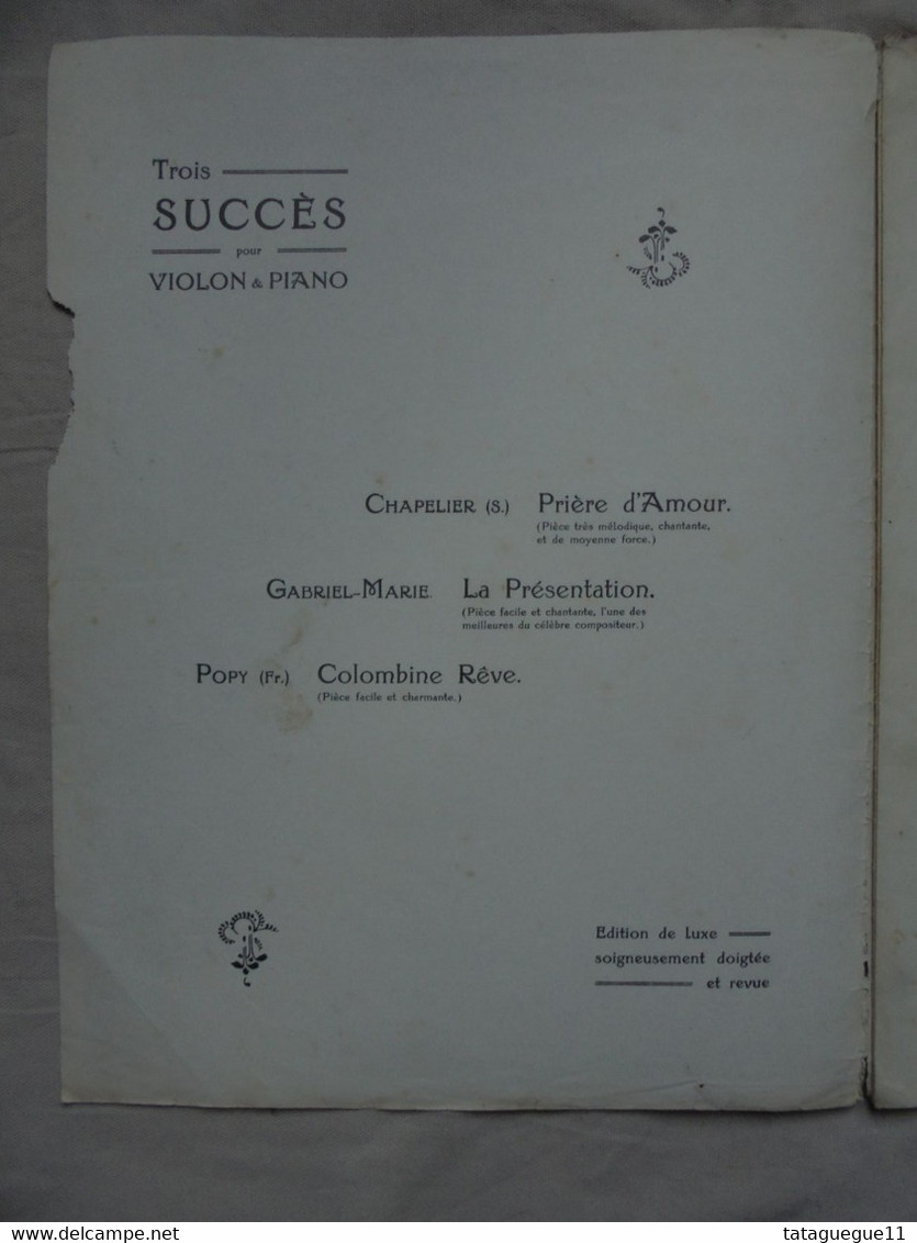 Ancien - Partition Violon & Piano - POETE Et PAYSAN Célèbre Ouverture Par F. SUPPE - Keyboard Instruments