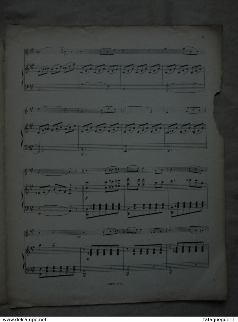 Ancien - Partition Violon & Piano - CHERCHANT L'OUBLI Rêverie Par J. Louis ITHIER - Instruments à Clavier