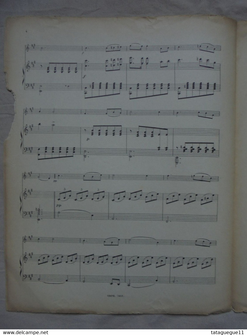 Ancien - Partition Violon & Piano - CHERCHANT L'OUBLI Rêverie Par J. Louis ITHIER - Instrumento Di Tecla