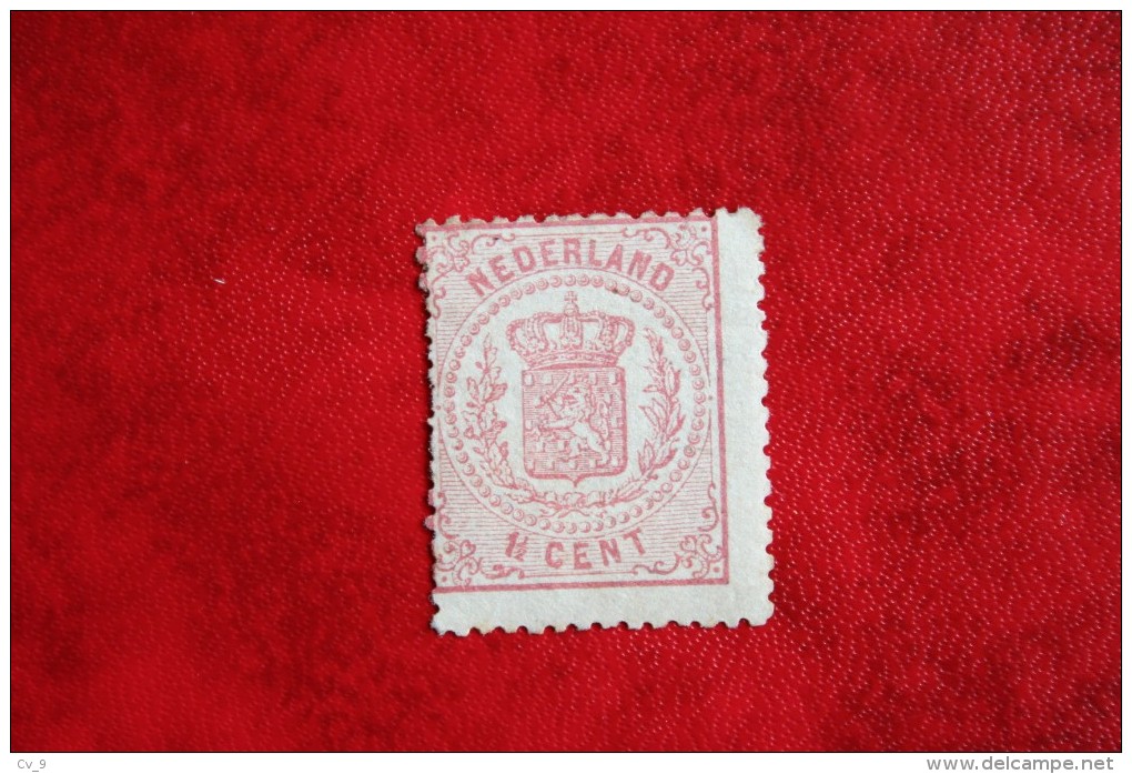 1 1/2 Ct Wapenzegel Roze NVPH 16 (Mi 16) 1869 Ongebruikt / MH NEDERLAND / NIEDERLANDE - Unused Stamps