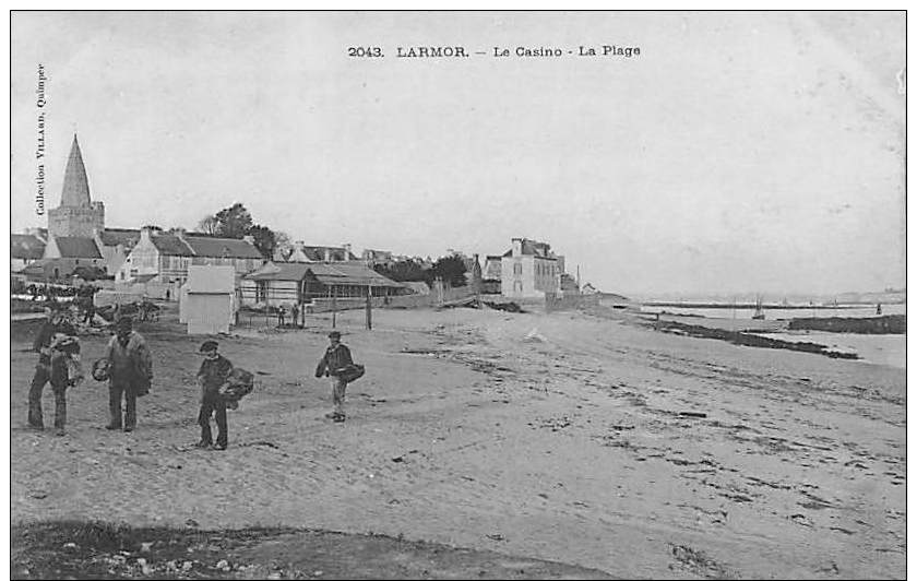 56 - RefU023 - LARMOR PLAGE - Le Casino Et La Plage - Larmor-Plage